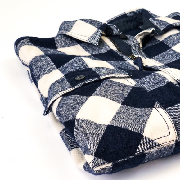 J. Crew Tops - J. Crew Buffalo Check Shirt-Jacket Sz S